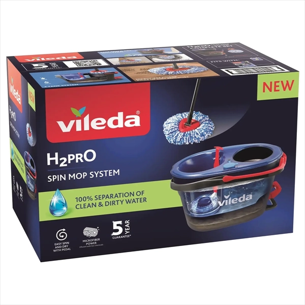 VILEDA SET H2PRO SPIN MOP SYSTEM (MOP+KANTA+CEDILO)