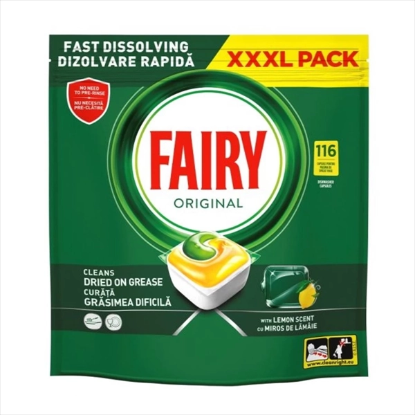 FAIRY ORIGINAL KAPSULE ZA MAŠINSKO PRANJE SUDOVA ALL-IN-ONE 116KOM